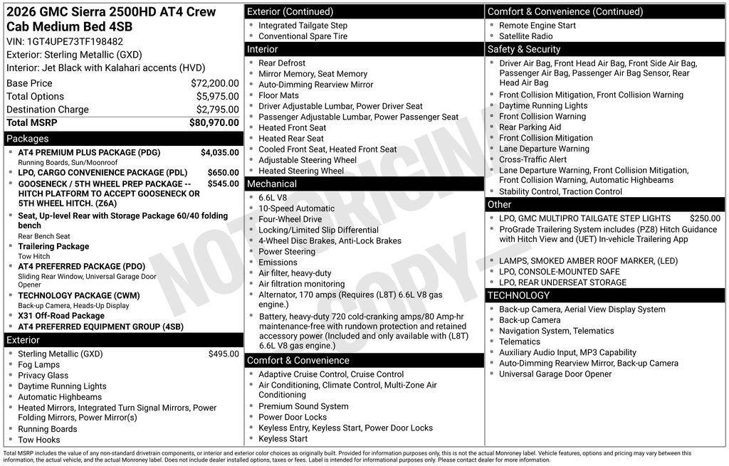 New 2026 GMC Sierra 2500 AT4 w/ AT4 Premium Plus Package image 30