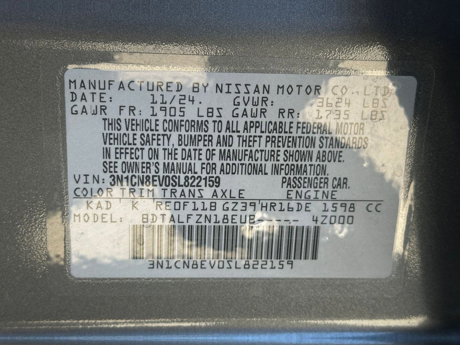 Used 2025 Nissan Versa SV FWD image 27