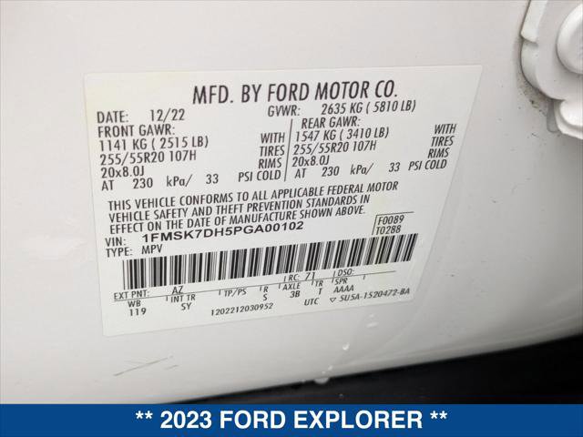 Certified 2023 Ford Explorer XLT w/ Equipment Group 202A image 26