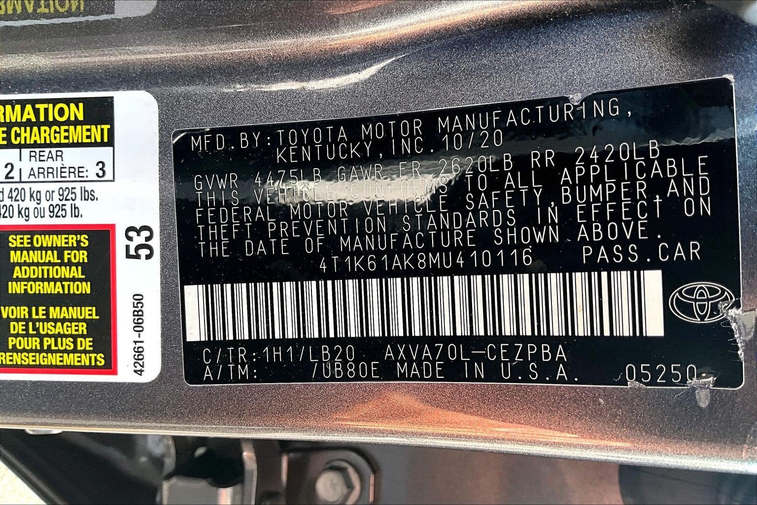 Used 2021 Toyota Camry XSE w/ Blackout Package (TMS) FWD image 30