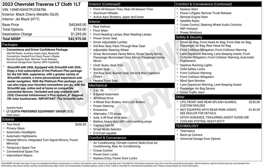 Used 2023 Chevrolet Traverse LT AWD/4WD image 14