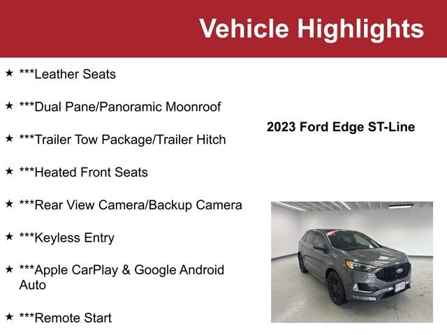 Used 2023 Ford Edge ST-Line w/ Class II Trailer Tow Package AWD/4WD image 2