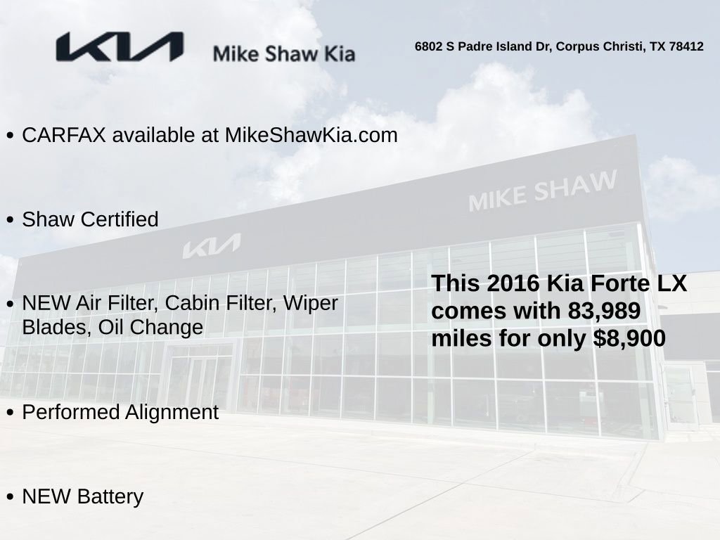 Used 2016 Kia Forte LX w/ LX Popular Plus Package FWD image 3