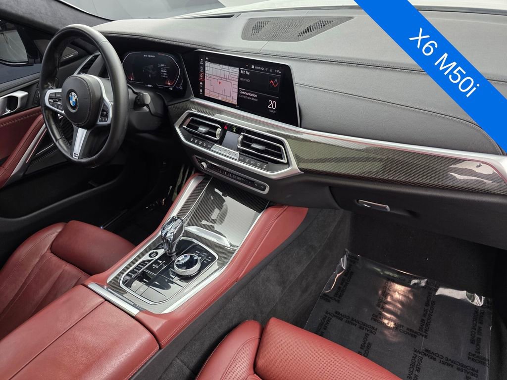 Used 2021 BMW X6 M50i w/ Premium Package image 30