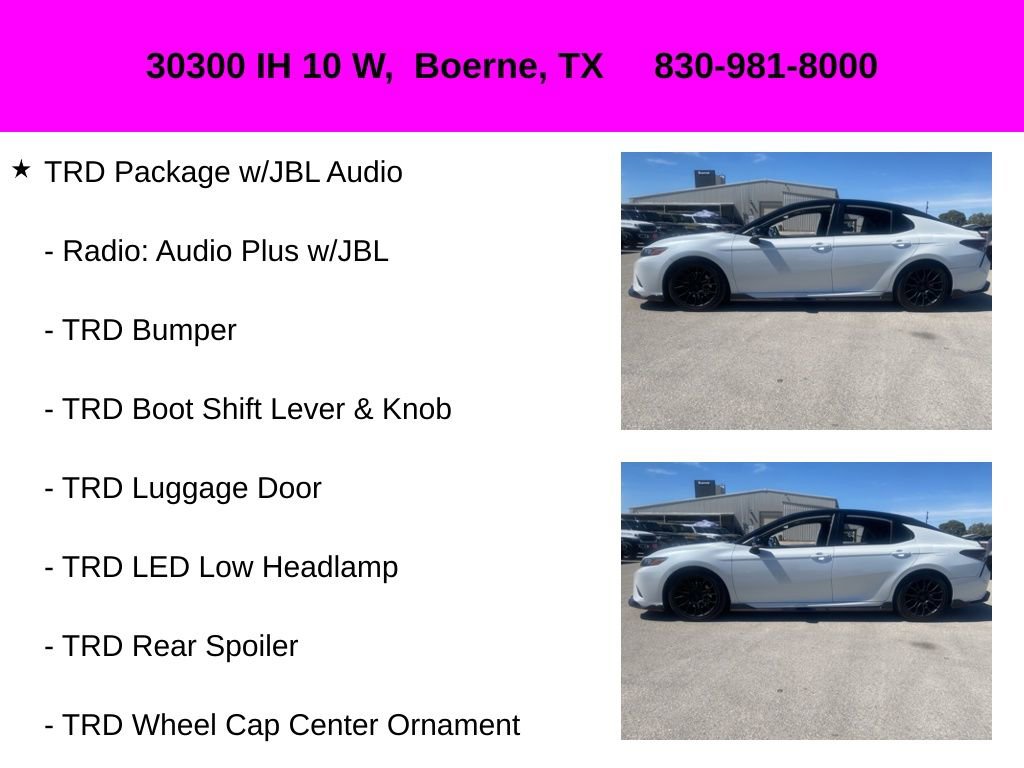 Used 2023 Toyota Camry TRD w/ TRD Package w/JBL Audio image 10