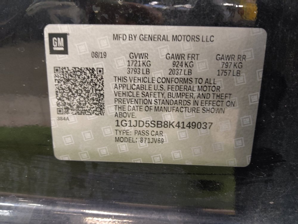 Used 2019 Chevrolet Sonic LT w/ Convenience Package image 33