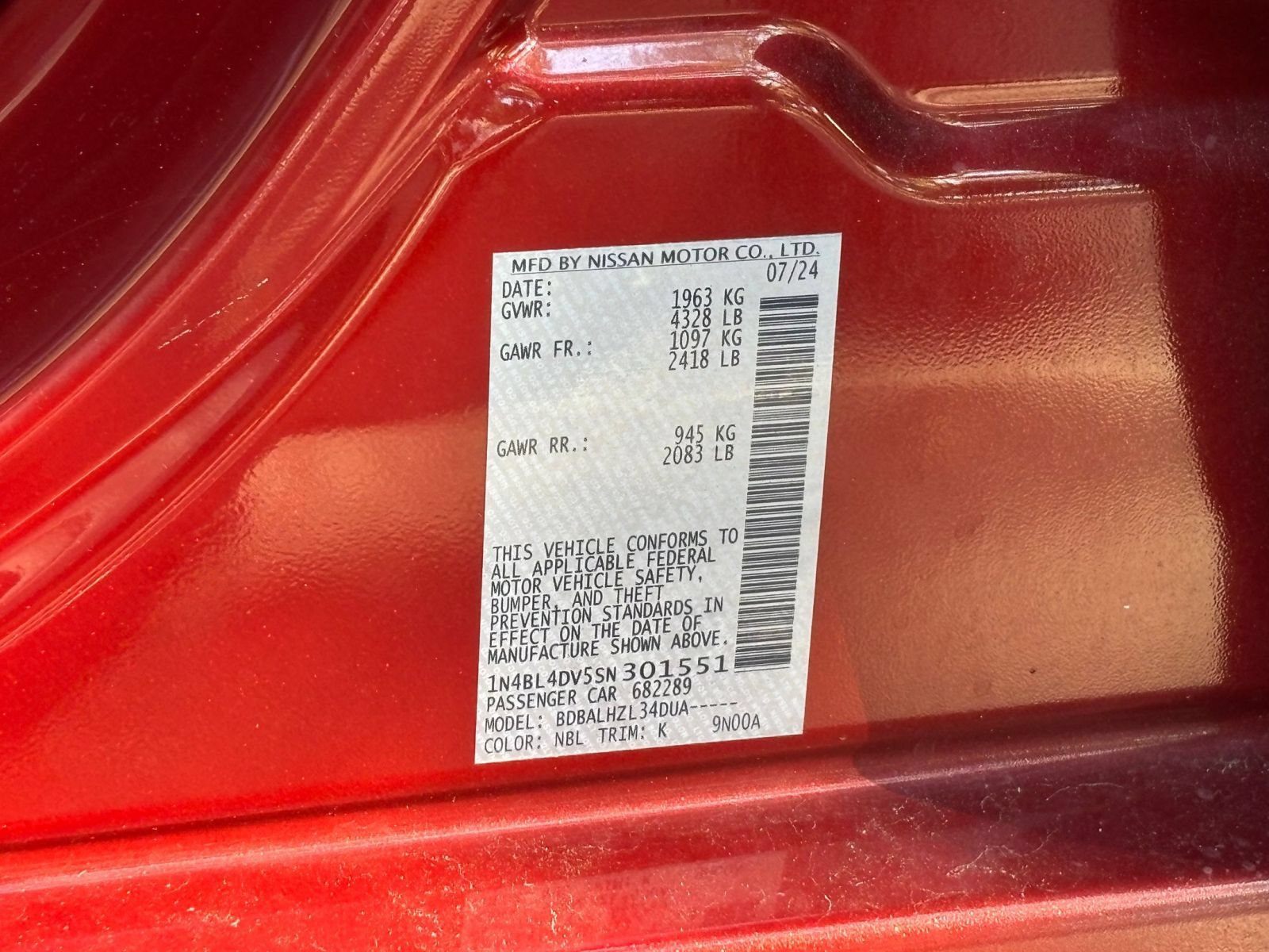 Used 2025 Nissan Altima 2.5 SV FWD image 20