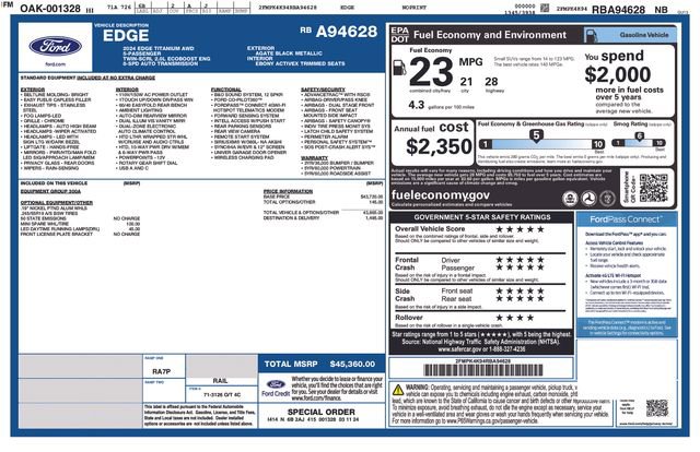Used 2024 Ford Edge Titanium image 3