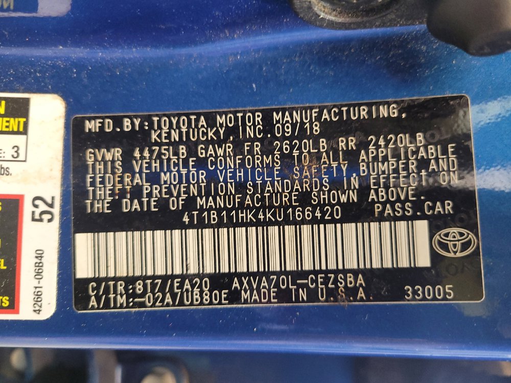 Used 2019 Toyota Camry SE w/ Convenience Package FWD image 33
