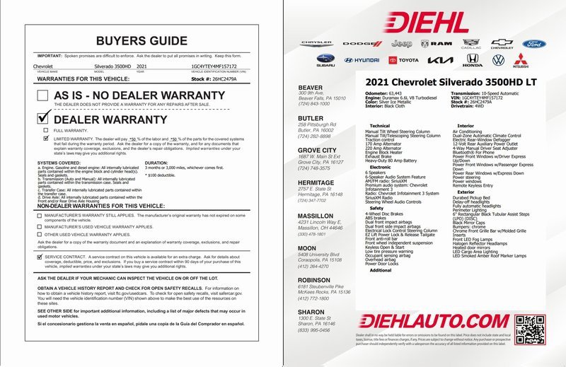 Used 2021 Chevrolet Silverado 3500 LT w/ All Star Edition image 37