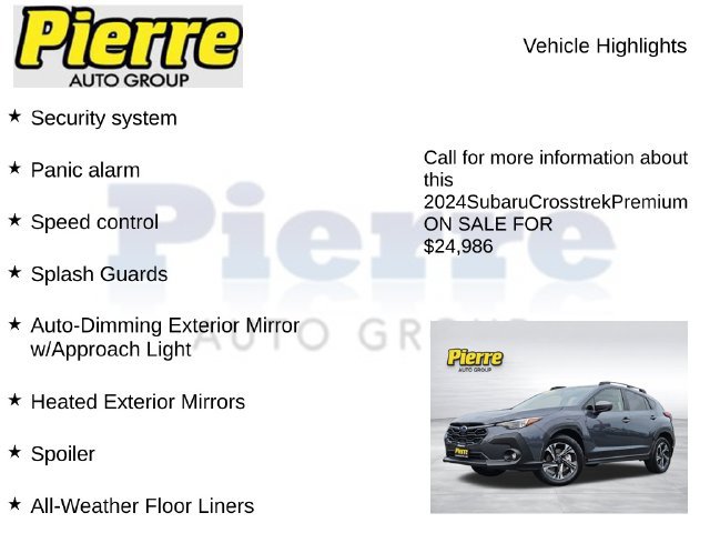 Used 2024 Subaru Crosstrek 2.0i Premium AWD/4WD image 23