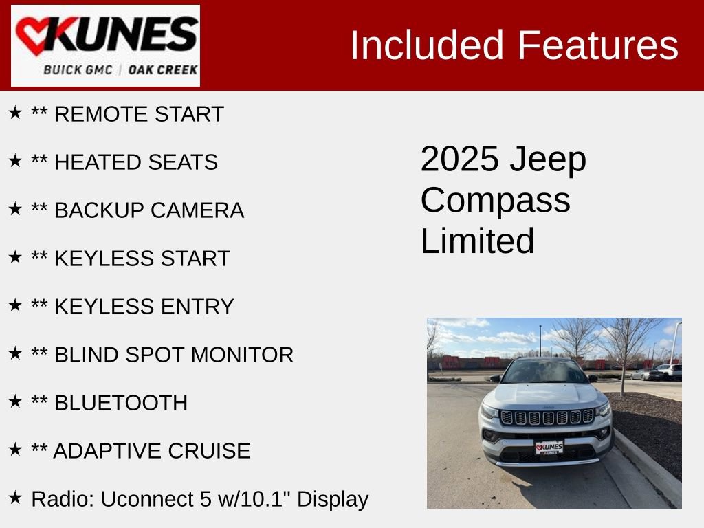 Used 2025 Jeep Compass Limited image 2