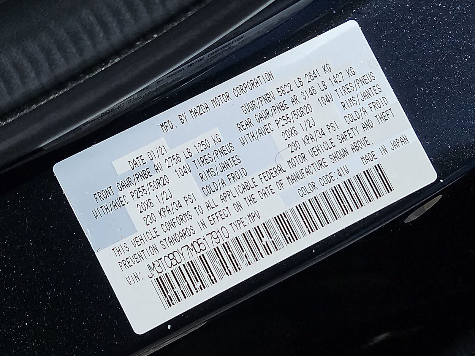 Used 2021 MAZDA CX-9 Grand Touring AWD/4WD image 40