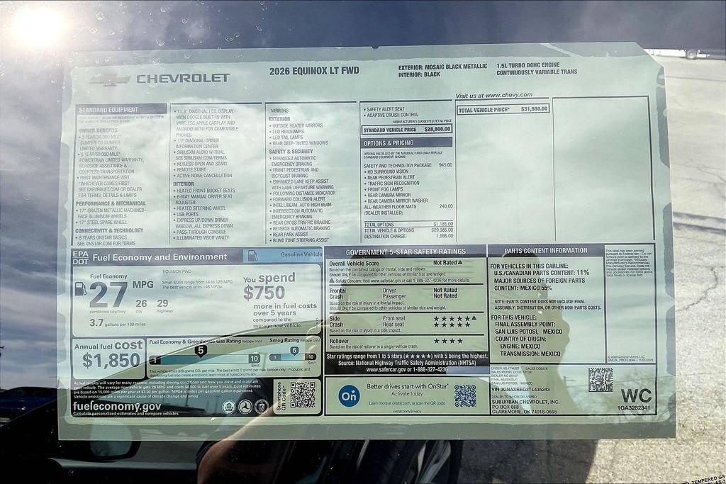 New 2026 Chevrolet Equinox LT w/ Safety and Technology Package image 13