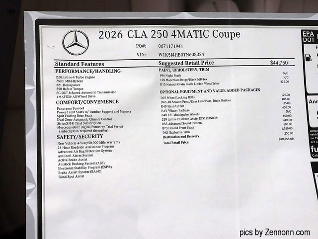 New 2026 Mercedes-Benz CLA 250 4MATIC image 26