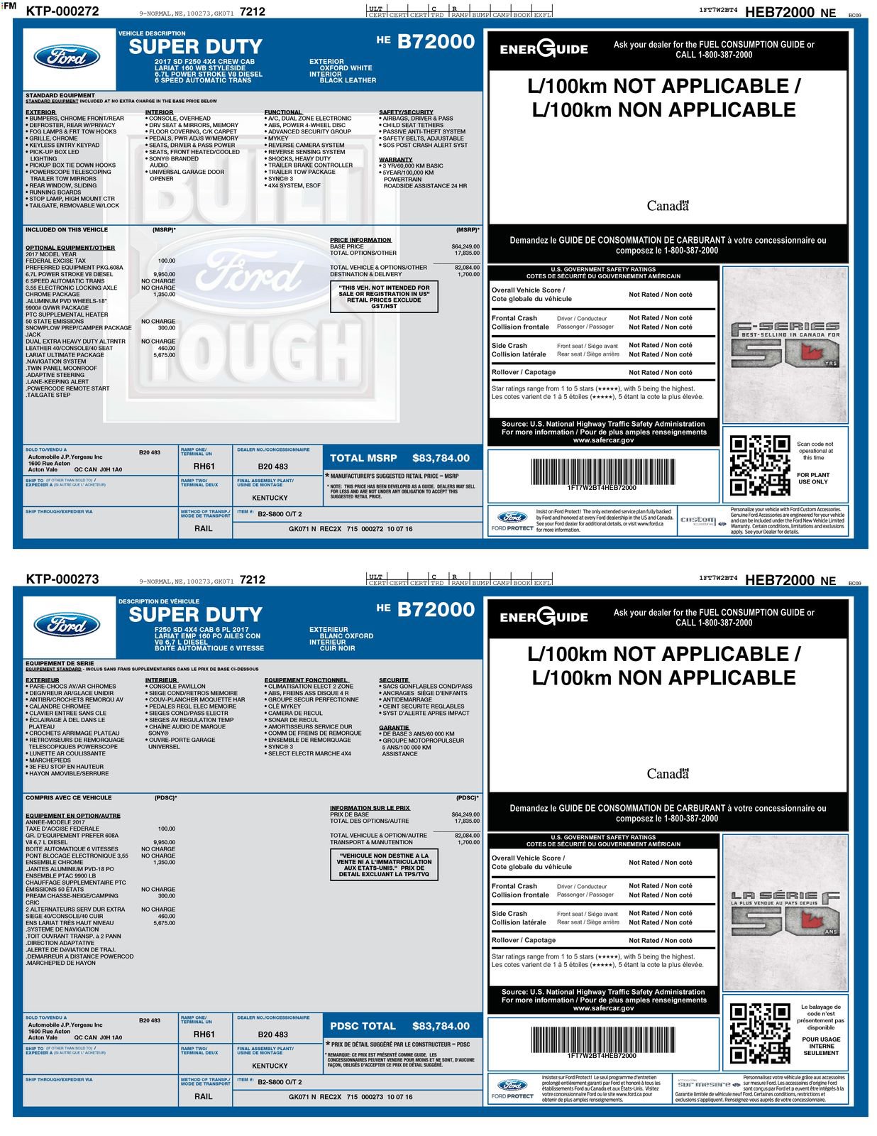 Used 2017 Ford F250 Lariat w/ Lariat Ultimate Package image 6