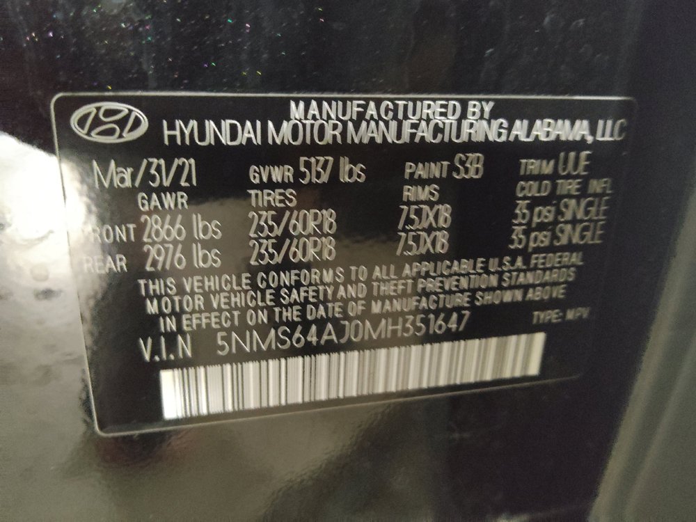 Used 2021 Hyundai Santa Fe SEL w/ Convenience Package FWD image 33
