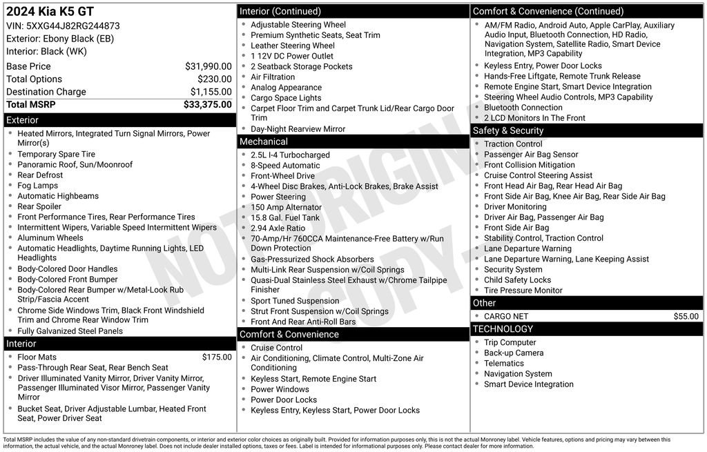 Used 2024 Kia K5 GT image 7