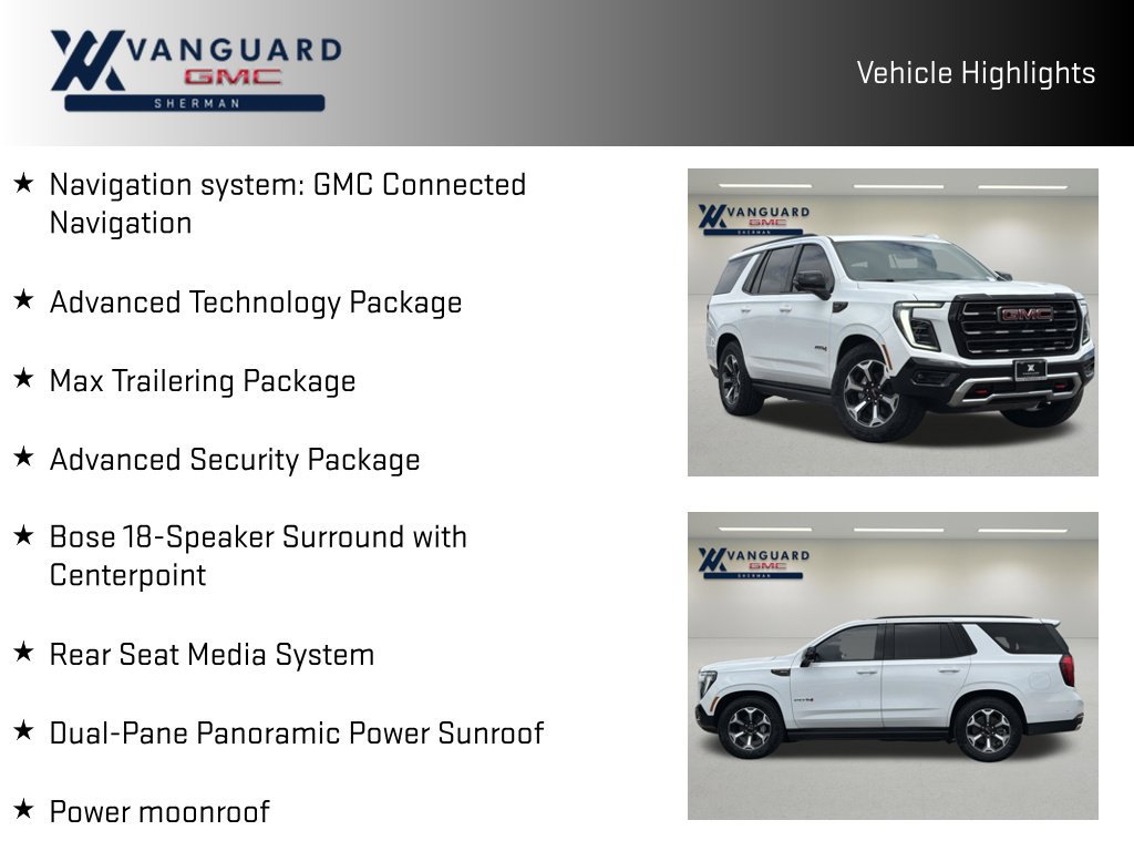 New 2026 GMC Yukon AT4 Ultimate w/ LPO, Floor Liner Package AWD/4WD image 10
