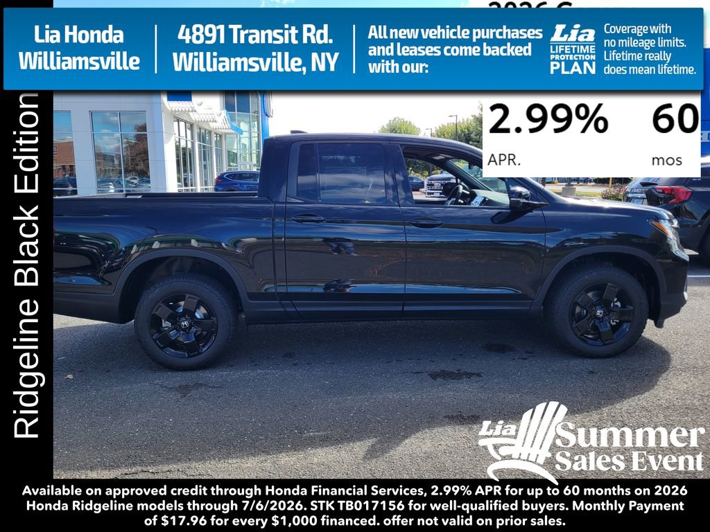 New 2026 Honda Ridgeline Black Edition image 2