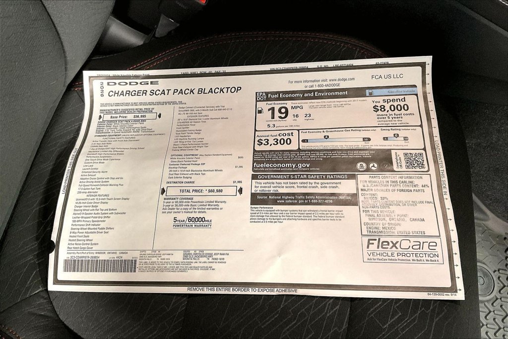 New 2026 Dodge Charger Scat Pack w/ Blacktop Package AWD/4WD image 34