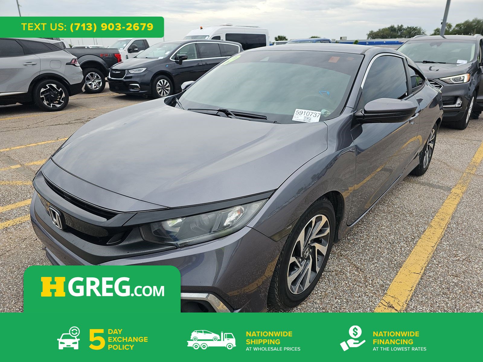 Used 2019 Honda Civic LX image 1