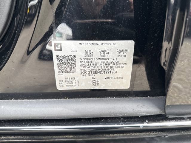 Used 2018 Chevrolet Colorado ZR2 w/ ZR2 Midnight Special Edition AWD/4WD image 16