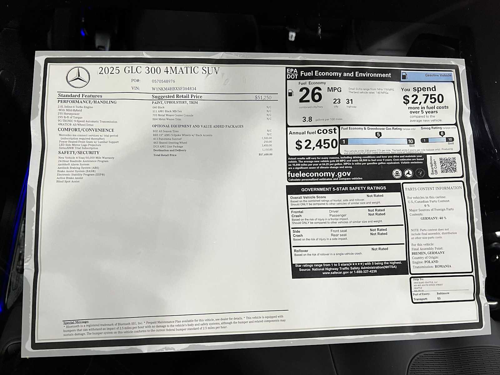 New 2025 Mercedes-Benz GLC 300 4MATIC image 35