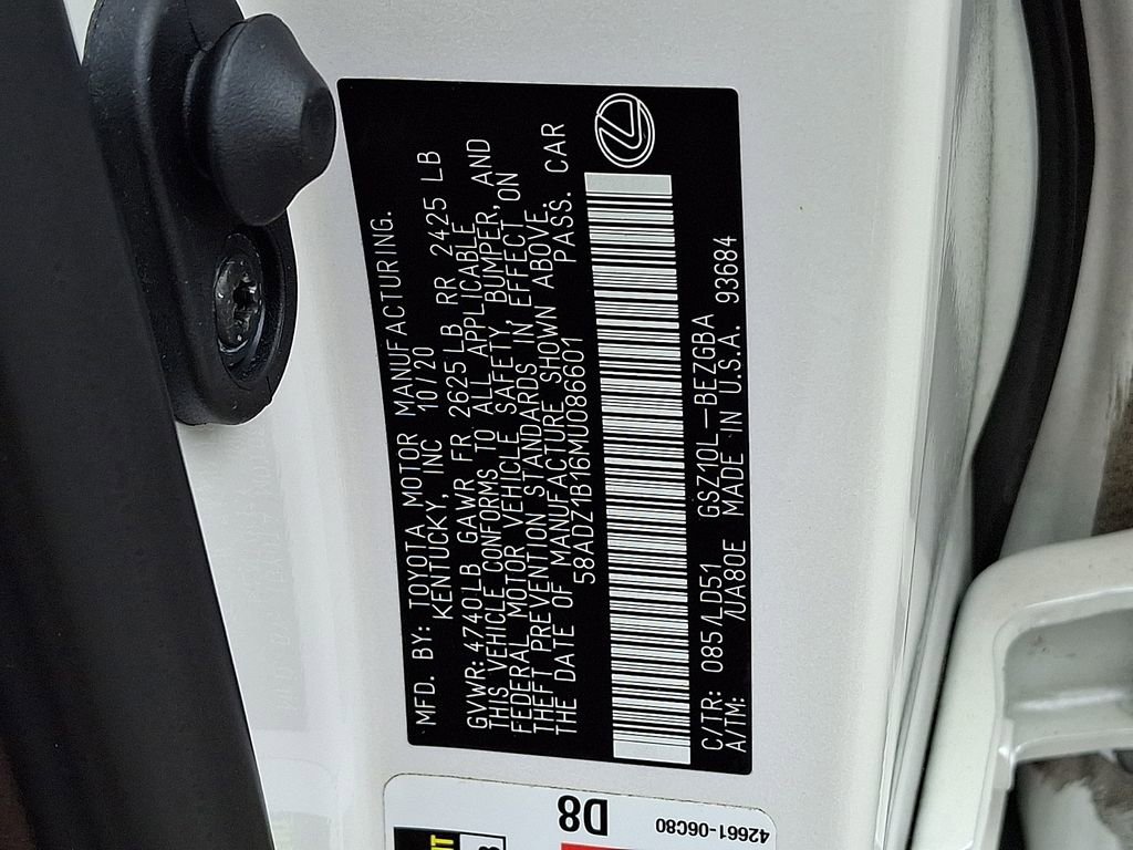 Used 2021 Lexus ES 350 w/ Premium Package FWD image 27