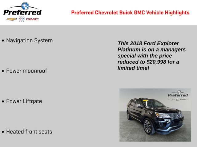 Used 2018 Ford Explorer Platinum AWD/4WD image 2