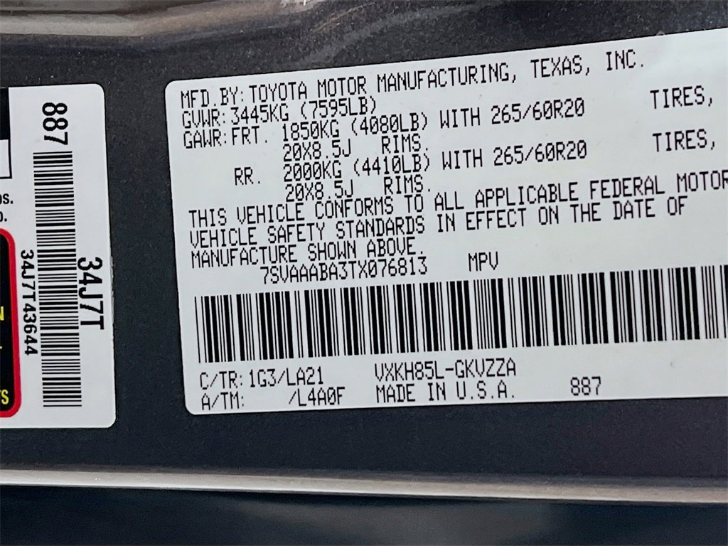 New 2026 Toyota Sequoia Platinum image 26