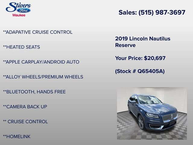 Used 2019 Lincoln Nautilus Reserve AWD/4WD image 22