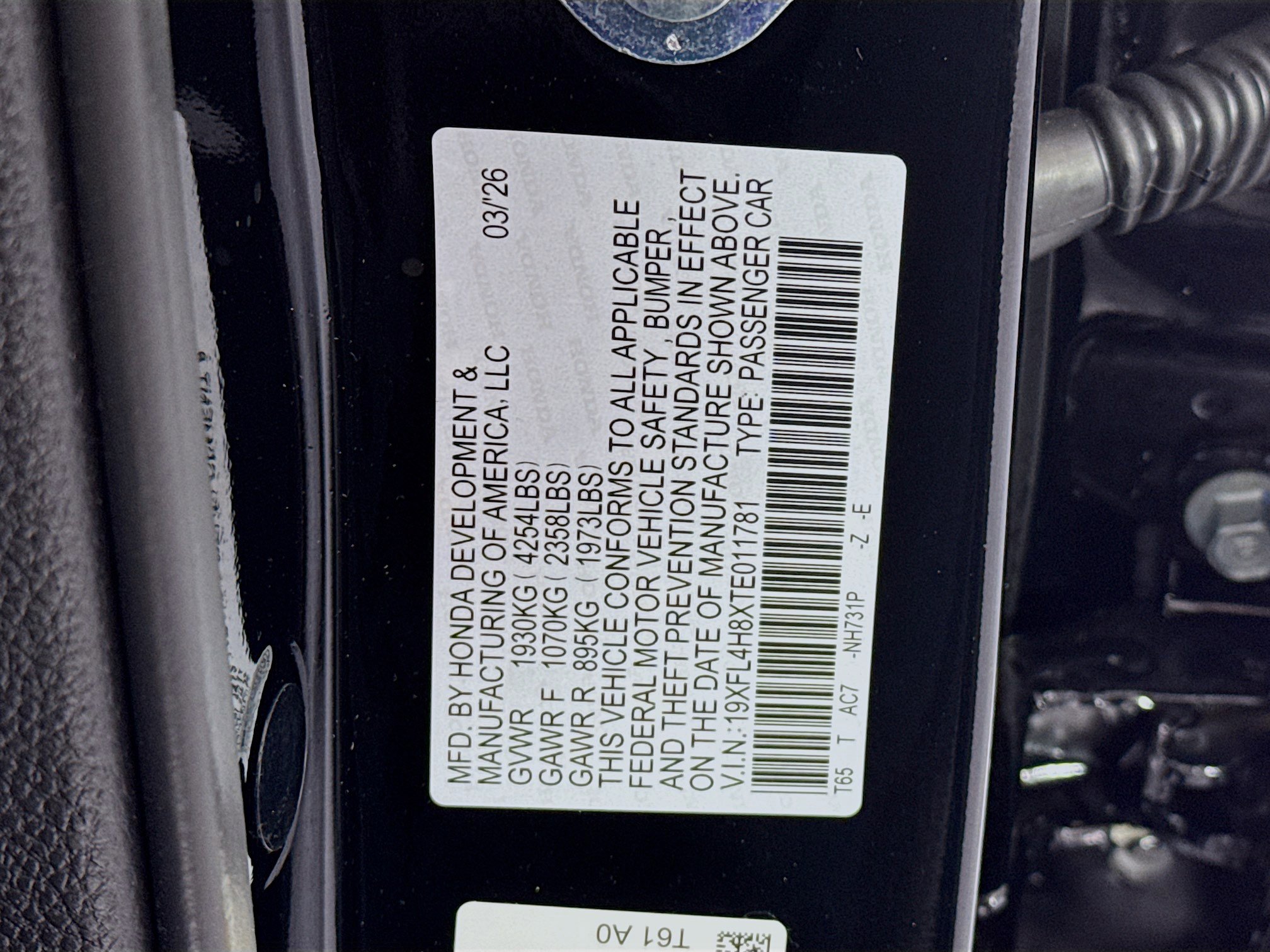 New 2026 Honda Civic Sport image 31