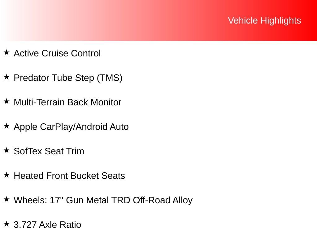 Certified 2024 Toyota 4Runner TRD Off-Road Premium w/ Off Road Premium Plus Package AWD/4WD image 12
