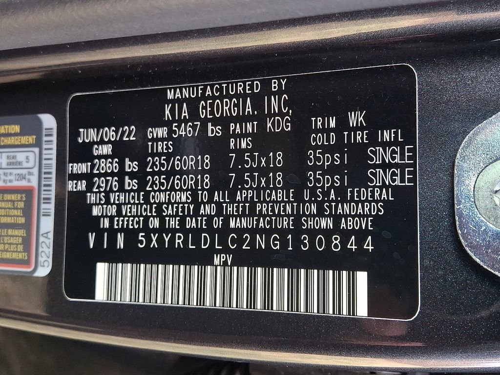 Certified 2022 Kia Sorento S w/ Panoramic Sunroof Package image 26