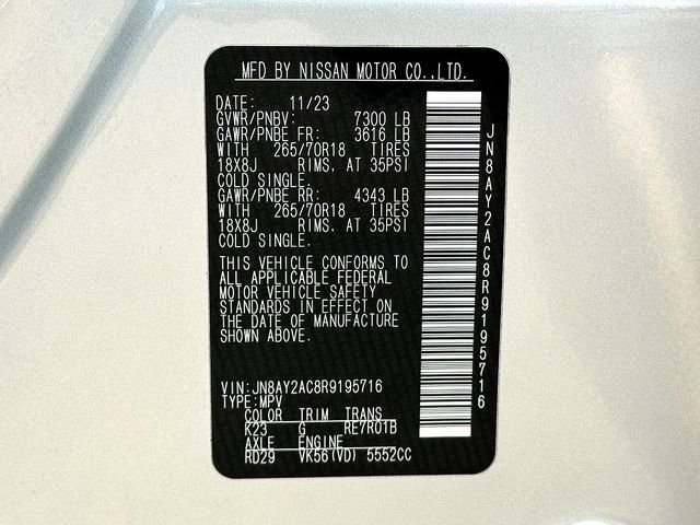 Used 2024 Nissan Armada SV image 33