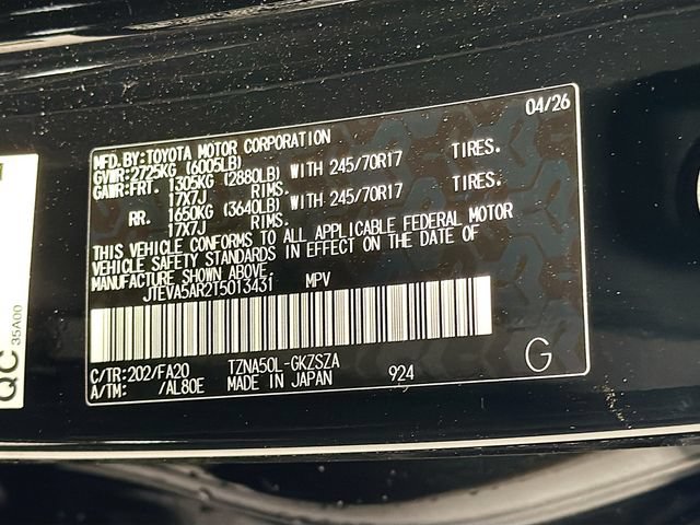 New 2026 Toyota 4Runner SR5 RWD image 25