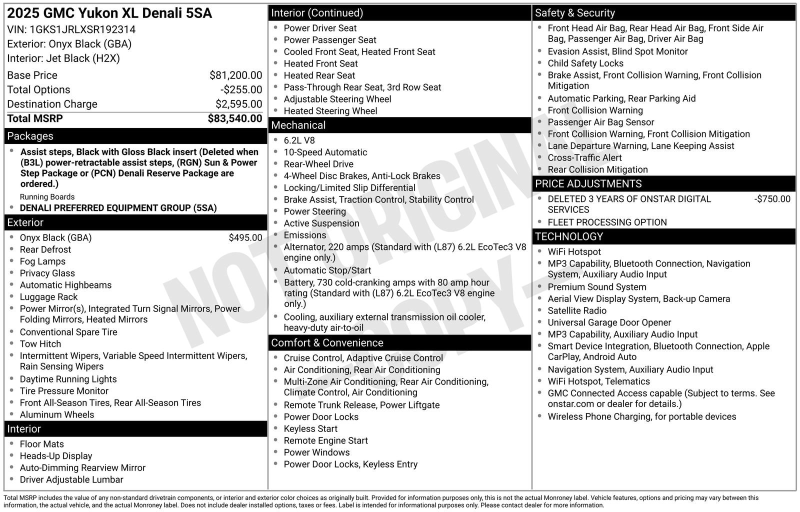 Used 2025 GMC Yukon XL Denali RWD image 27