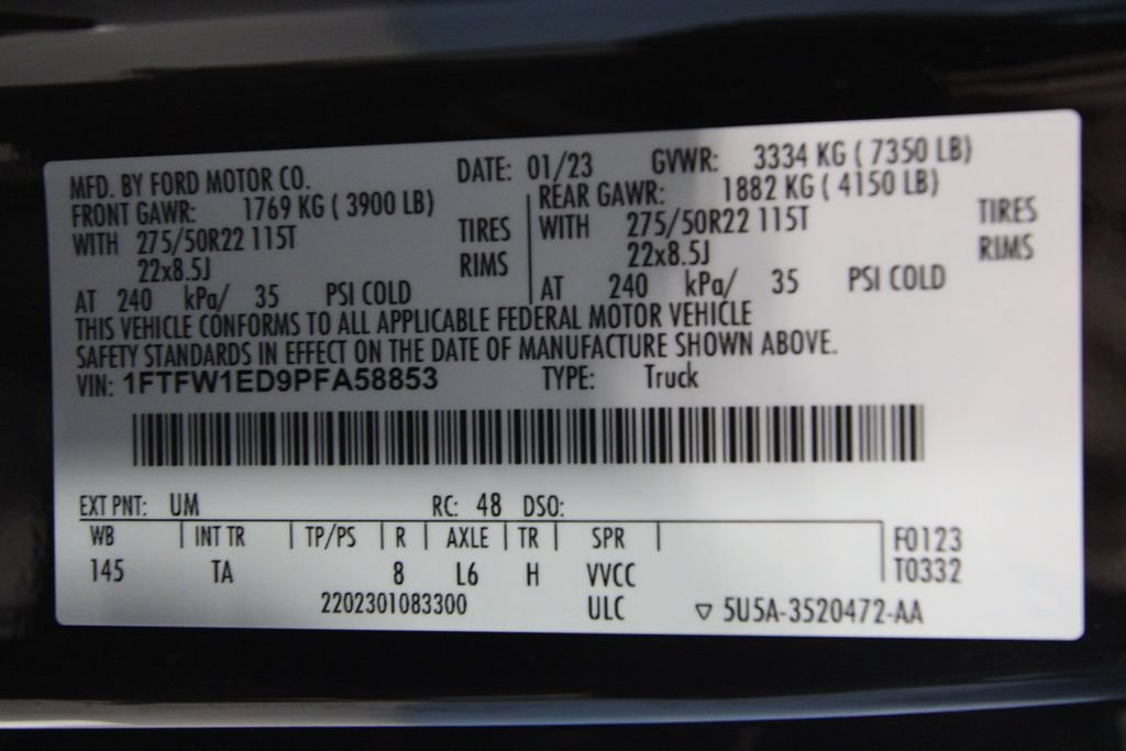 Used 2023 Ford F150 Limited AWD/4WD image 54
