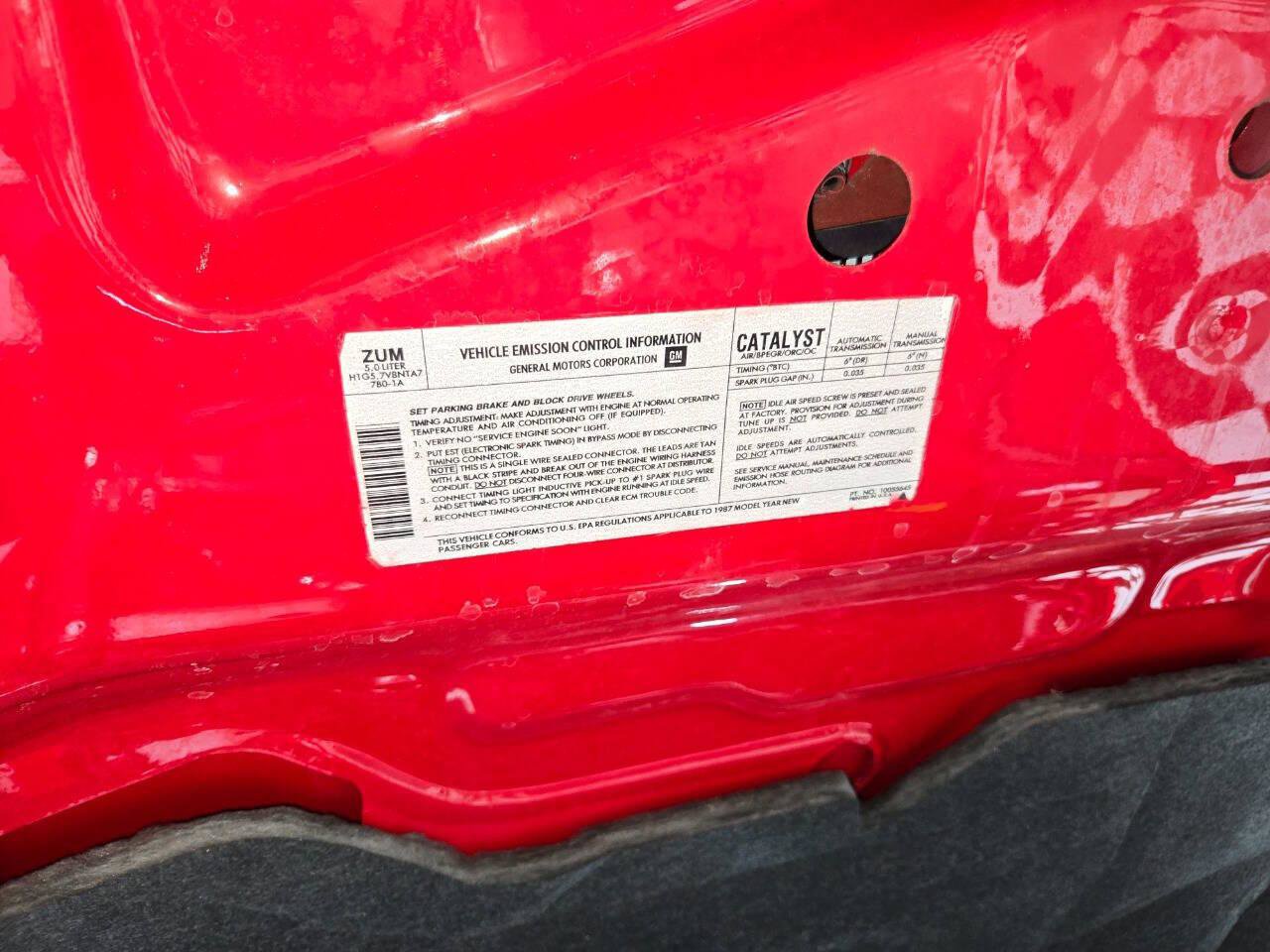 Used 1987 Pontiac Firebird Trans Am image 58