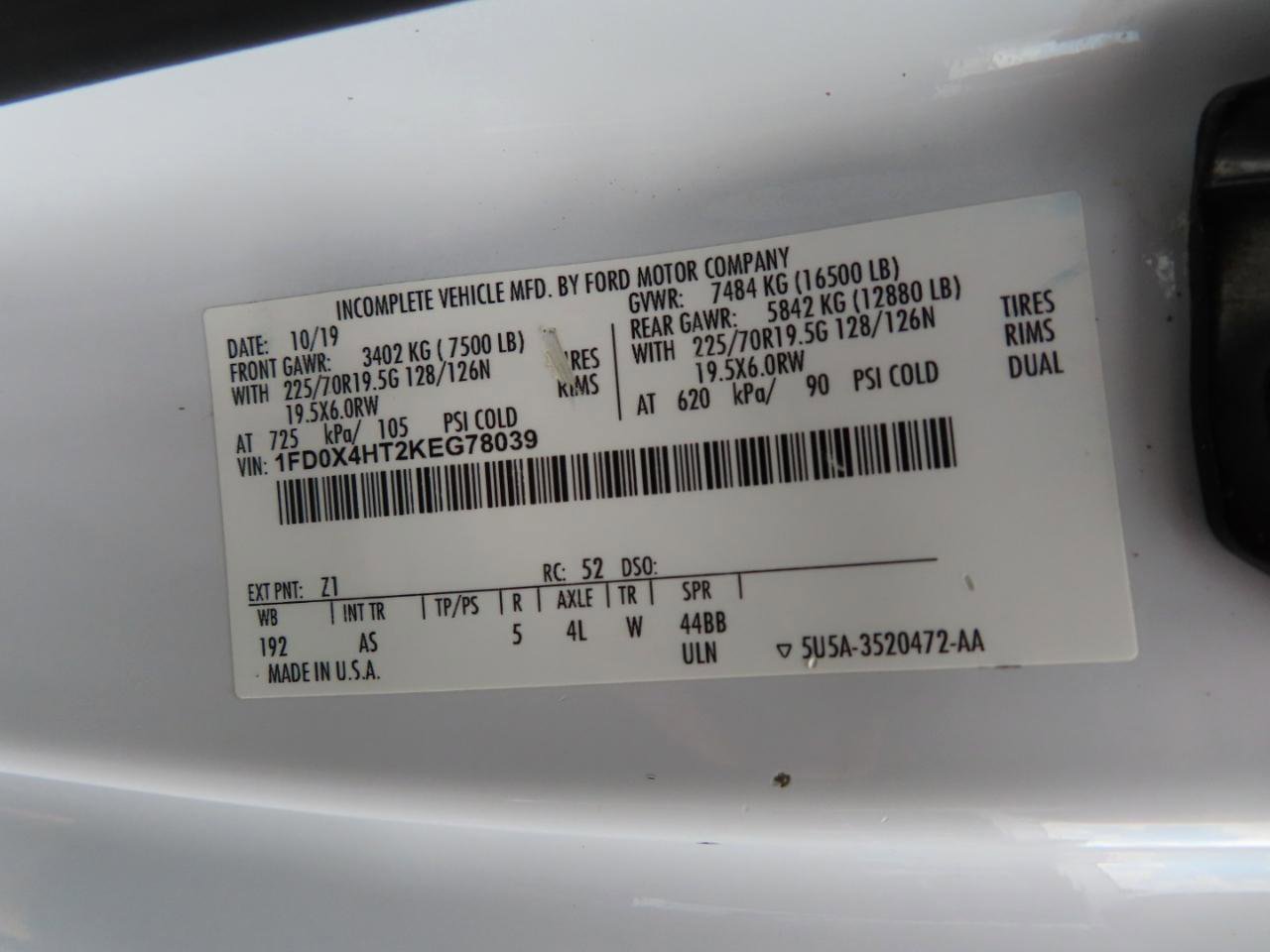 Used 2019 Ford F450 XL w/ XL Value Package AWD/4WD image 18
