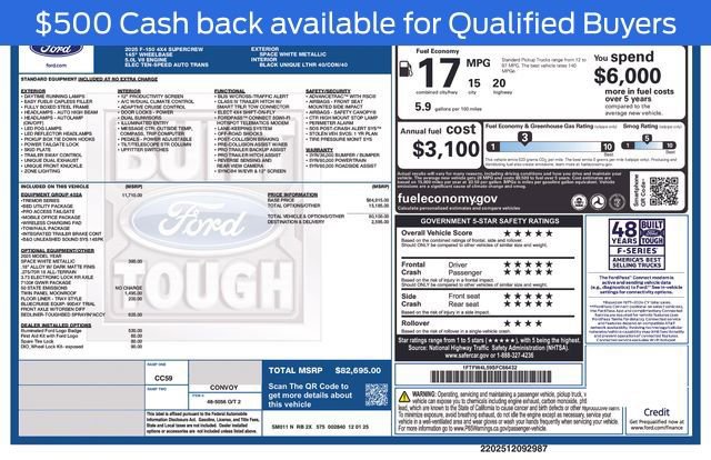 New 2025 Ford F150 Tremor w/ Equipment Group 402A High image 5