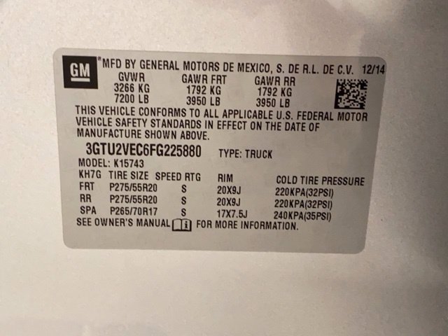 Used 2015 GMC Sierra 1500 SLT w/ SLT Crew Cab Value Package AWD/4WD image 40