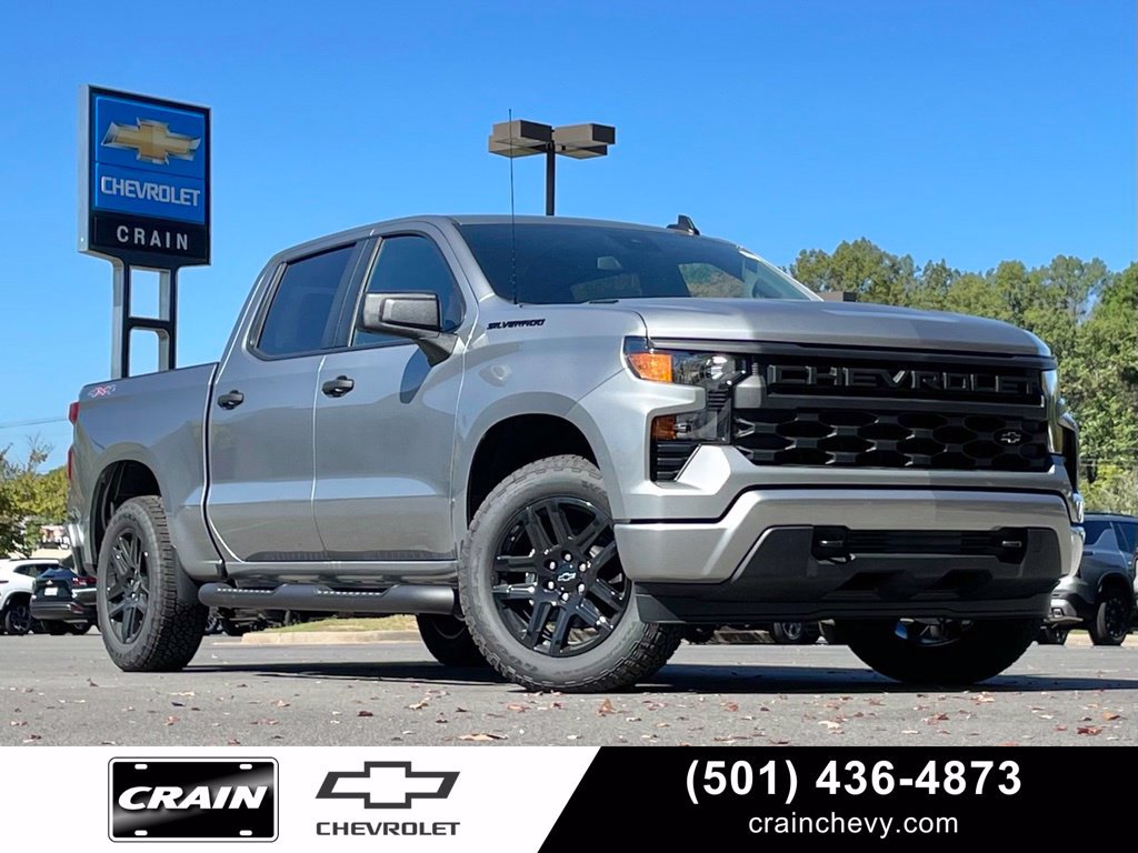 New 2026 Chevrolet Silverado 1500 Custom w/ Turbomax Blackout Package