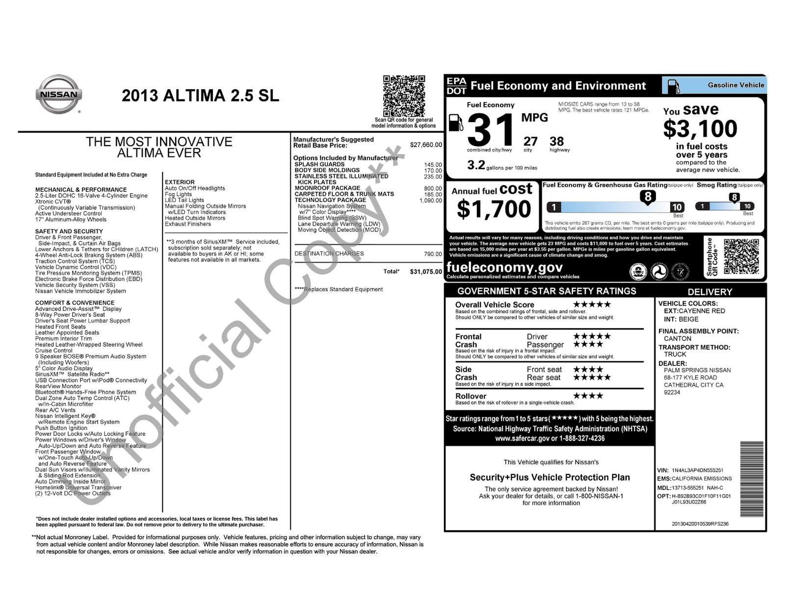 Used 2013 Nissan Altima 2.5 SL w/ Technology Pkg FWD image 2