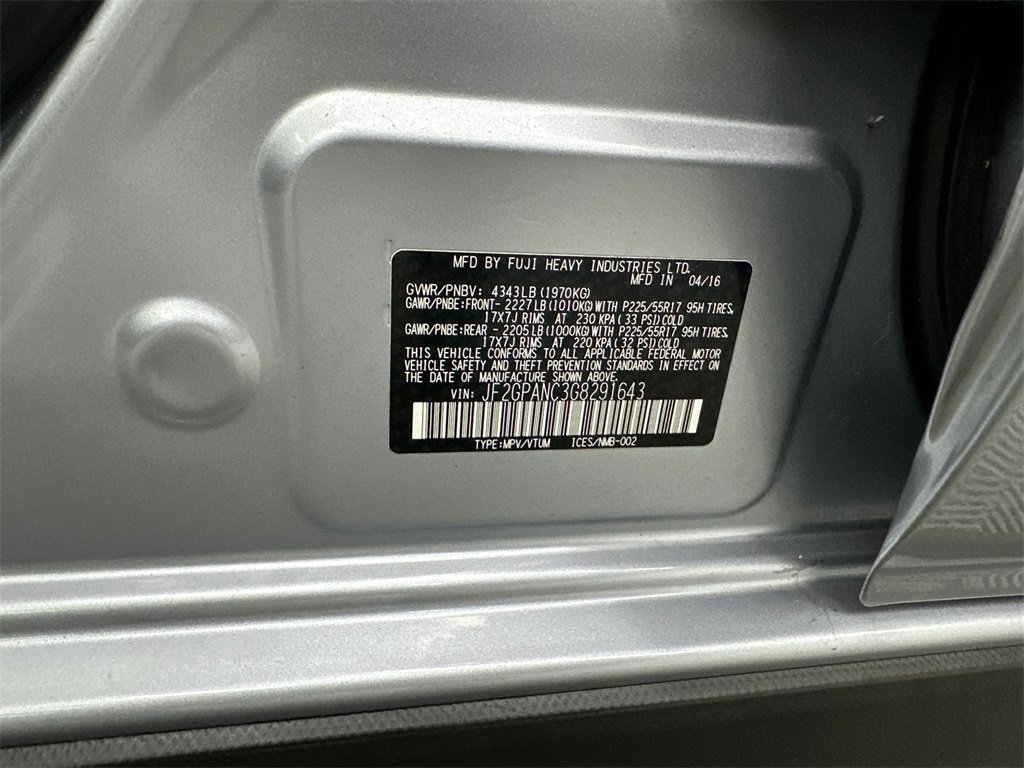 Used 2016 Subaru Crosstrek 2.0i Limited image 33