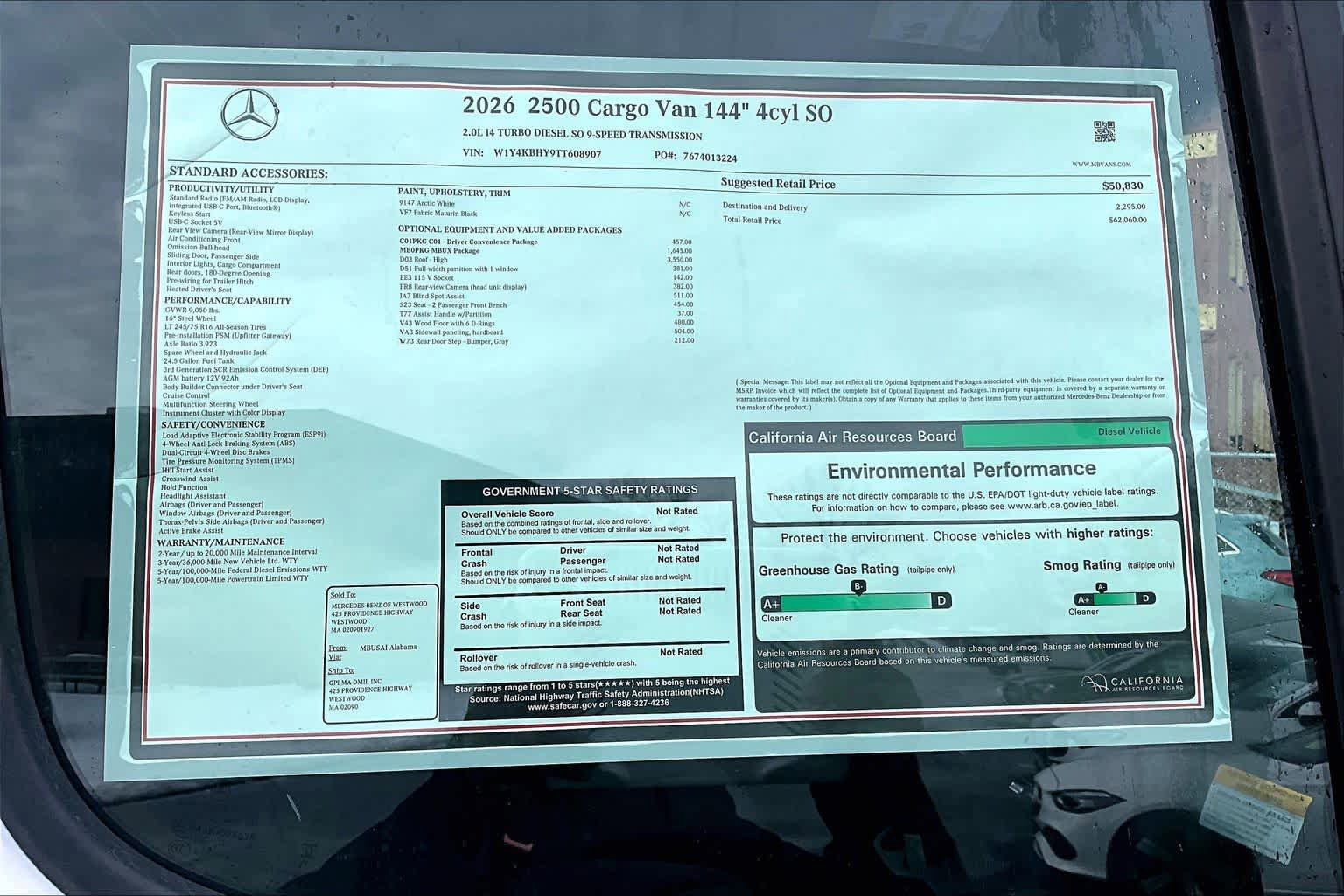 New 2026 Mercedes-Benz Sprinter 2500 image 18
