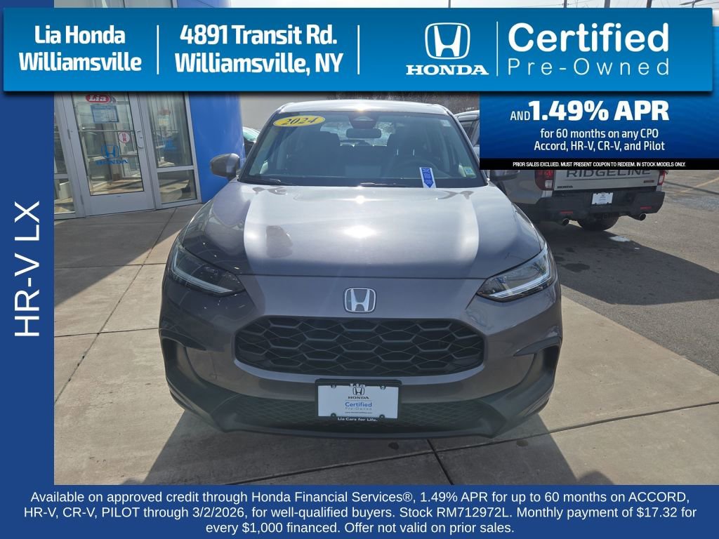 Certified 2024 Honda HR-V LX image 8