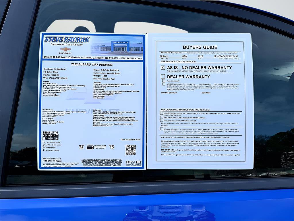 Used 2022 Subaru WRX Premium image 27