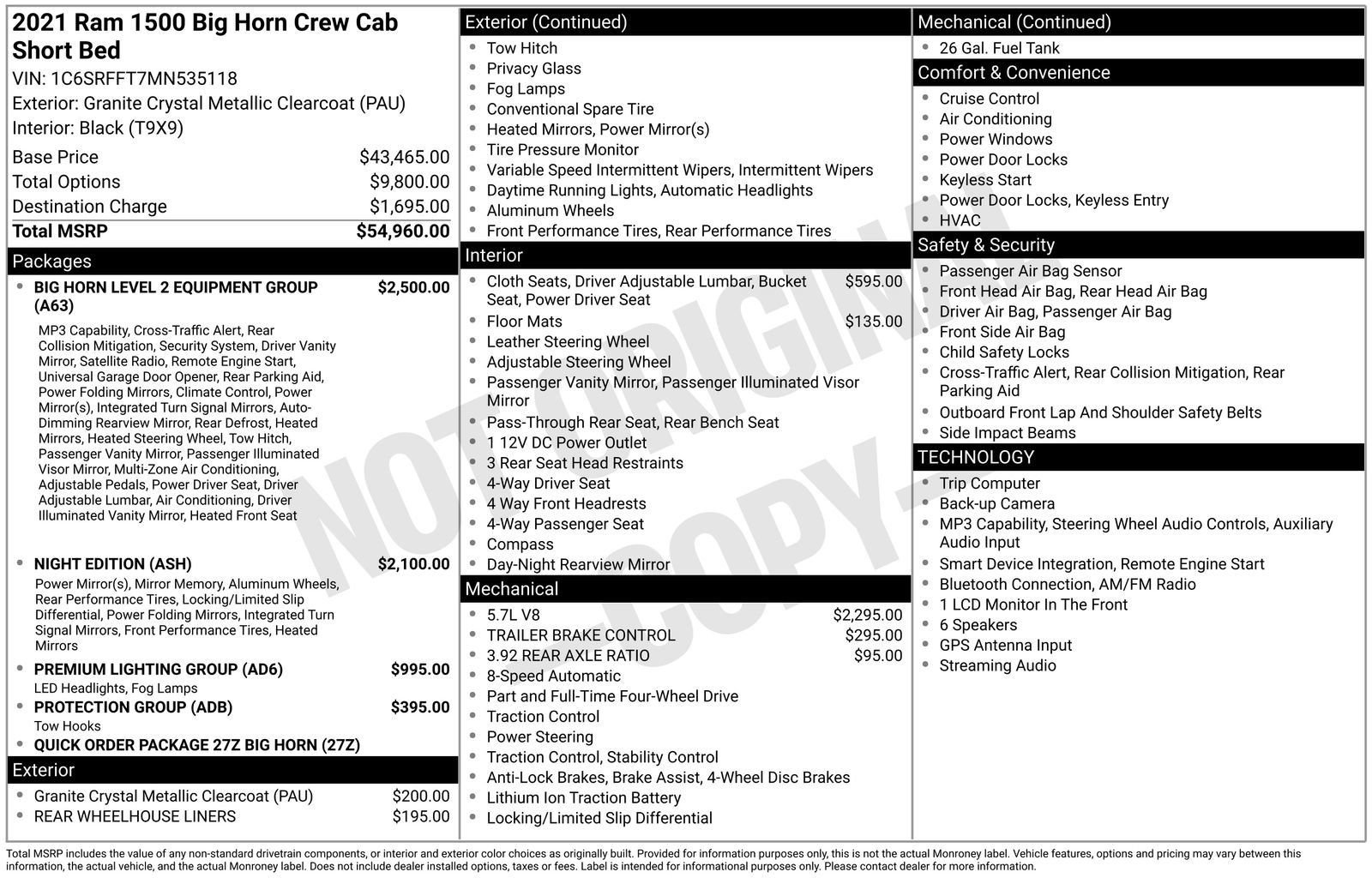 Used 2021 RAM 1500 Big Horn AWD/4WD image 8